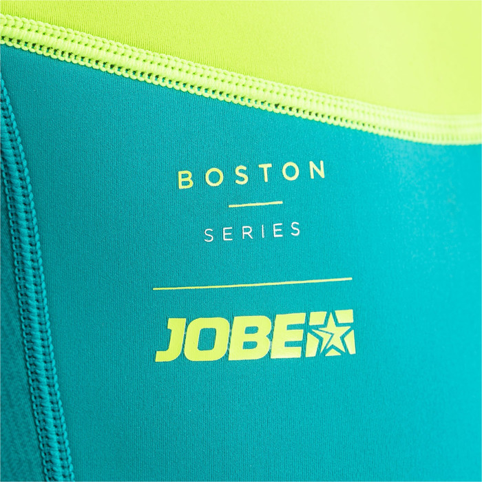 2024 Jobe Junior Boston 2mm Back Zip Shorty Wetsuit 3036210 - Teal